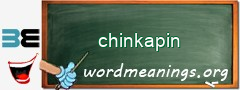 WordMeaning blackboard for chinkapin